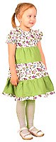 Meadow girl dress (green)
