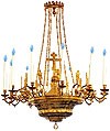 One-level church chandelier - 9 (12 lights)