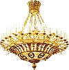 Two-level chandelier - 20 (72 lights)