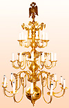 Orthodox Church three-level chandelier (36 lights)