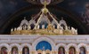 Greek Orthodox horos Flower with eagles (80 lights)