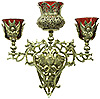 Church wall lamp (3 lights)