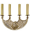 Church wall lamp (4 lights) - 4593