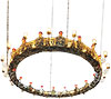 One-layer church chandelier (horos) - Polotsk (18 lights)