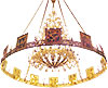 One-layer church chandelier (horos) - Saransk (20 lights)