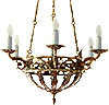 One-layer church chandelier (horos) - Alat (6 lights)