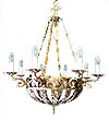 One-layer church chandelier (horos) - Gorokhovets (8 lights)