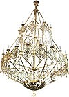 Two-layer church chandelier (horos) - Rostov (24 lights)