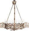 One-layer church chandelier (horos) - Vladimir (16 lights)