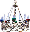 One-layer church chandelier (horos) - Belozersk (12 lights)