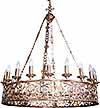 One-layer church chandelier (horos) - S22 (20 lights)