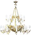 Two-layer church chandelier - 8 (18 lights)