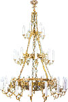 Three-layer church chandelier  - 2-33 (33 lights)