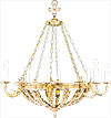 One-layer church chandelier - 8 (8 lights)