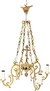 Single-level church chandelier - 11 (4 lights)