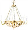 Two-layer church chandelier - 8 (8 lights)