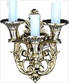 Church 3-light sconce Lyre