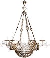 Church chandelier (khoros) Birds (6 lights)