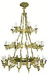 Three-level church chandelier (horos) - 1 (34 lights)