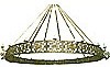 One-level church chandelier (horos) - 9