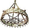 One-level church chandelier (horos) - 8 lights