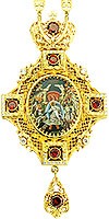 Jewelry Bishop panagia (encolpion) - A127-39 (gold-gilding)