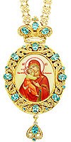 Jewelry Bishop panagia (encolpion) - A167 (gold-gilding)