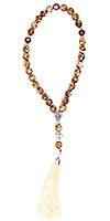prayer-rope 30 knots - Tiger agate