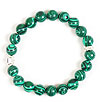 Prayer-rope bracelet (20 knots) - Malachite