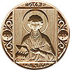 Russian Orthodox prosphora seal Holy Great Martyr Panteleimon (Diam.: 40-220 mm)