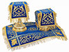 Chalice covers (veils) Wattled (blue)