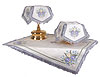 Embroidered chalice covers (veils) - Balaam (white-silver)