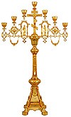 Seven-branch altar stand (candelabrum) no.6