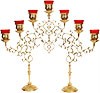 Seven-branch table 2-leg candelabrum (small)