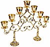 Seven-branch table 2-leg Chapel candelabrum