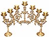 Seven-branch table 2-leg Narrow candelabrum