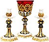 Holy table set (lamp and candlesticks) - A231