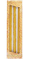 100% Pure beeswax 12-inch Taper candle set