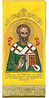Embroidered bookmark - St. Nicholas the Wonderworker