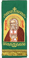 Embroidered bookmark - Holy Venerable Seraphim of Sarov