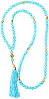 Orthodox prayer rope 100 knots - Turquoise