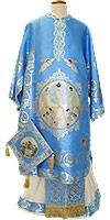 Bishop vestments - Resurrection (blue-silver)