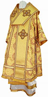 Bishop vestments - metallic brocade B (yellow-claret-gold)