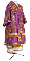 Bishop vestments - metallic brocade B (violet-gold)