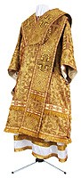 Bishop vestments - metallic brocade BG2 (yellow-claret-gold)