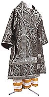 Bishop vestments - metallic brocade BG2 (black-silver)