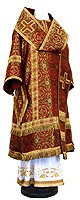 Bishop vestments - rayon brocade S3 (claret-gold)