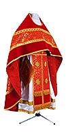 Russian Priest vestments - metallic brocade B (red-gold)