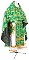 Russian Priest vestments - metallic brocade BG1 (green-gold)