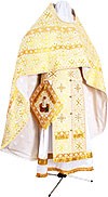 Russian Priest vestments - metallic brocade BG1 (white-gold)